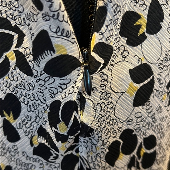 Sunny Leigh 100% SILK Black Midi Size 8 - Picture 9 of 9